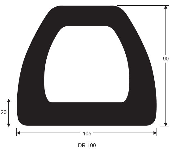 AMBASSADOR DOCKING RUBBER 105 X 90 